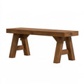 Banc 180 x 40 x 45 cm en bois marron style rustique