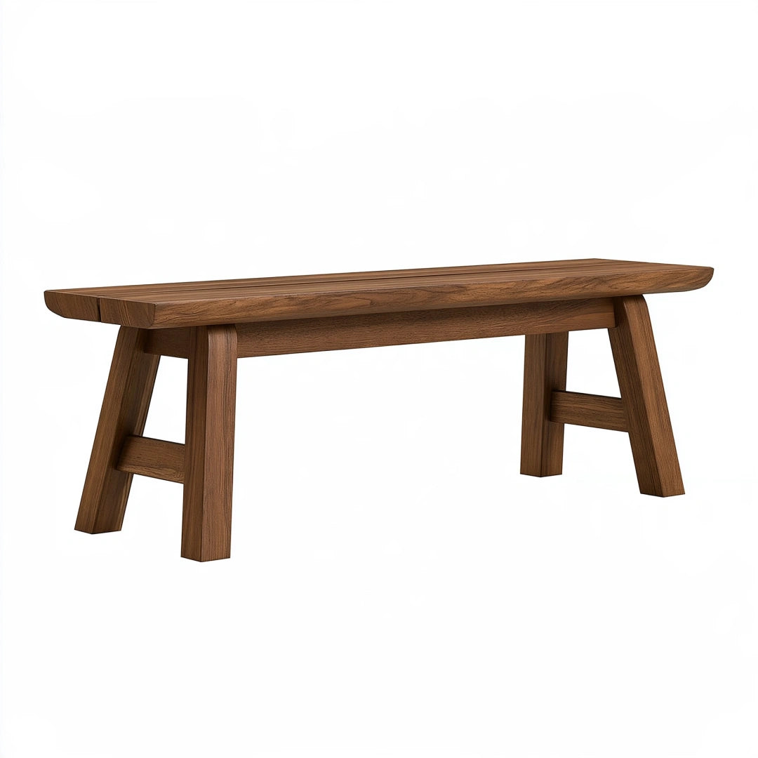 Banc de salle à manger 140 x 35 x 45 cm en bois brun style contemporain